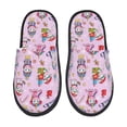 thumbnail image 1 of Balery Christmas Unicorns Pantuflas de Casa de Felpa Silenciosas con Diseño Estampado, Zapatillas Cómodas Antideslizantes de Algodón para Interior-Large, 1 of 8