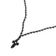 thumbnail image 3 of FELTECHELECTR Collar De Cruz Cristiana Negro Hecho A Mano Con Trenzada Estilo Rústico Y Liviano, 3 of 8