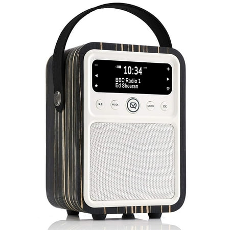 VQ Monty DAB & DAB+ Digital Radio with FM, Bluetooth & Alarm Clock – Real Wood Case Black (Best Dab Radio 2019)