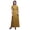 Goldenrod1, variant on Bimba Rayon Begonia & Stripe Ladies Long Gown Boho Beach Cocktail Party Maxi Slit Dress-Medium