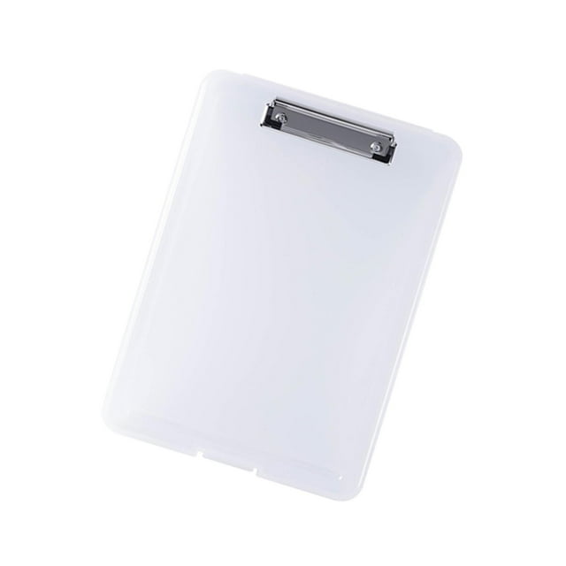Langgg Plastic A4 File Box Document Folder Writing Pad Box Organizer Supply Clear