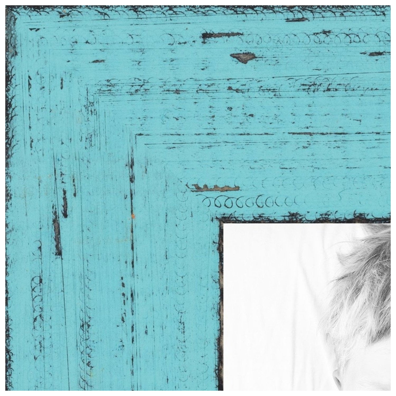 ArtToFrames 18x24 Inch Blue Picture Frame, This Blue Wood Poster Frame