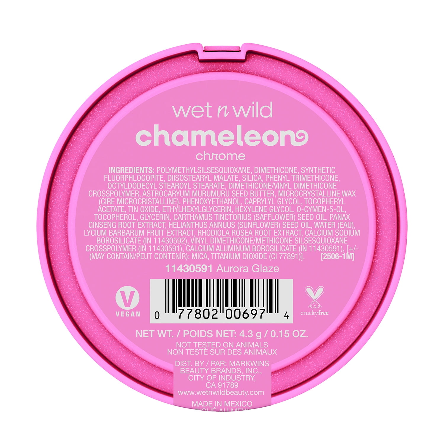 Wet n Wild Chameleon Chrome Highlighter, Aurora Glaze, 0.15 oz