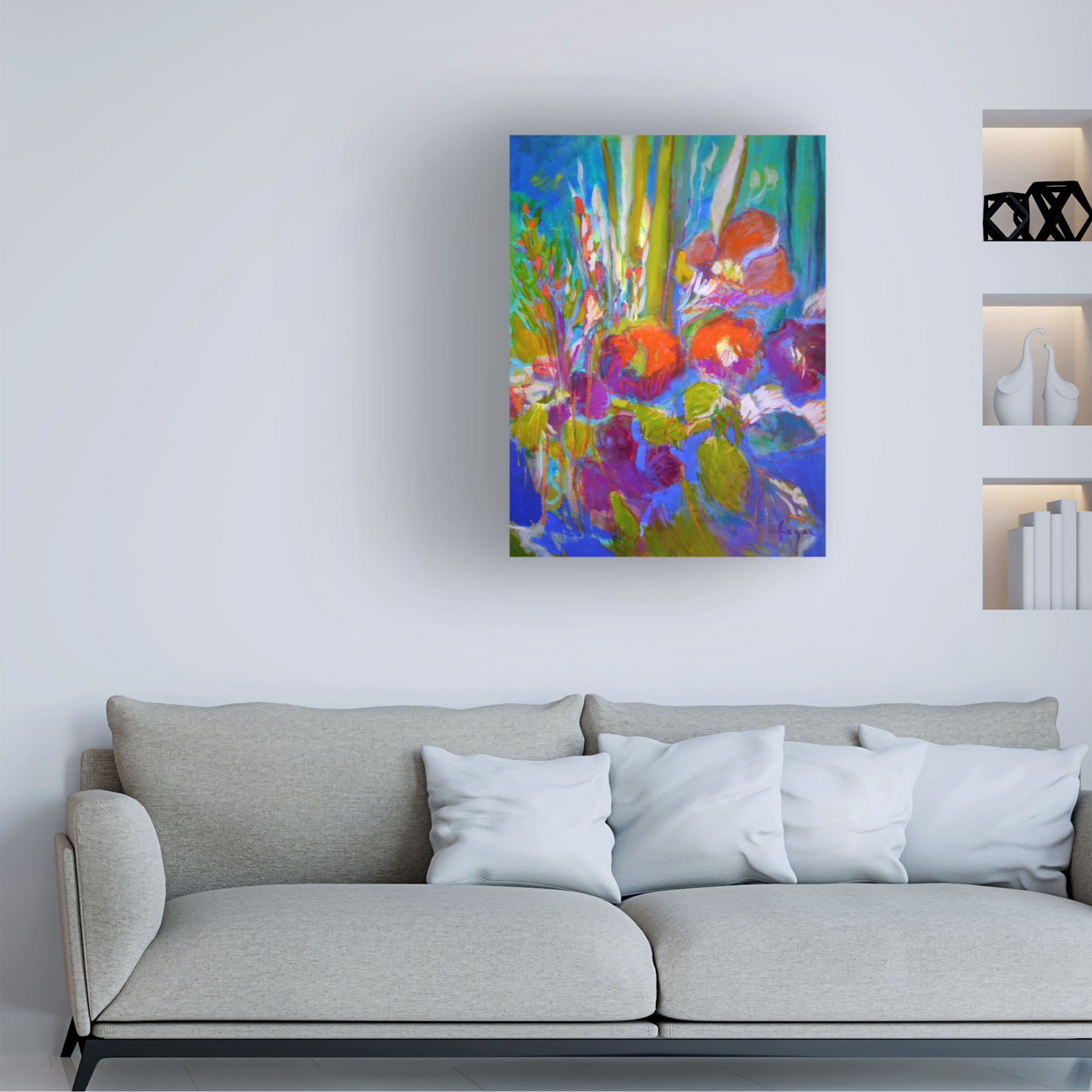 Canvas Wall Art - Dorothy Fagan 'Somethingsblooming' Wall Art for Living Room, Bedroom, or Office D?cor by Trademark Fine Art - 14 x 19 Inches