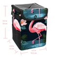thumbnail image 5 of Flamingo Foldable Car Trash Can with Lid, Leak-Proof Mini Trash Can, Hanging Storage Bag - Car Trash Bin for Clean and Organized Rides, 5 of 6