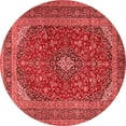 thumbnail image 1 of Ahgly Company Indoor Round Medallion Red Traditional Area Rugs, 3' Round, 1 of 4