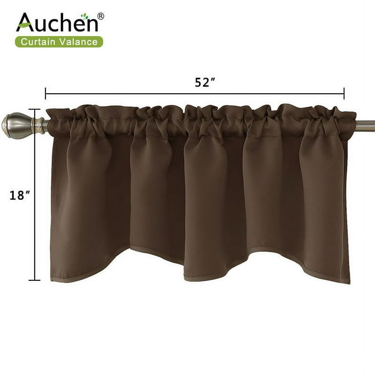 Pride Scotland Plaid Kitchen Valances - Blackout, 2 Pack 52x18 Inches, Polyester With Gold Tartan Pattern
