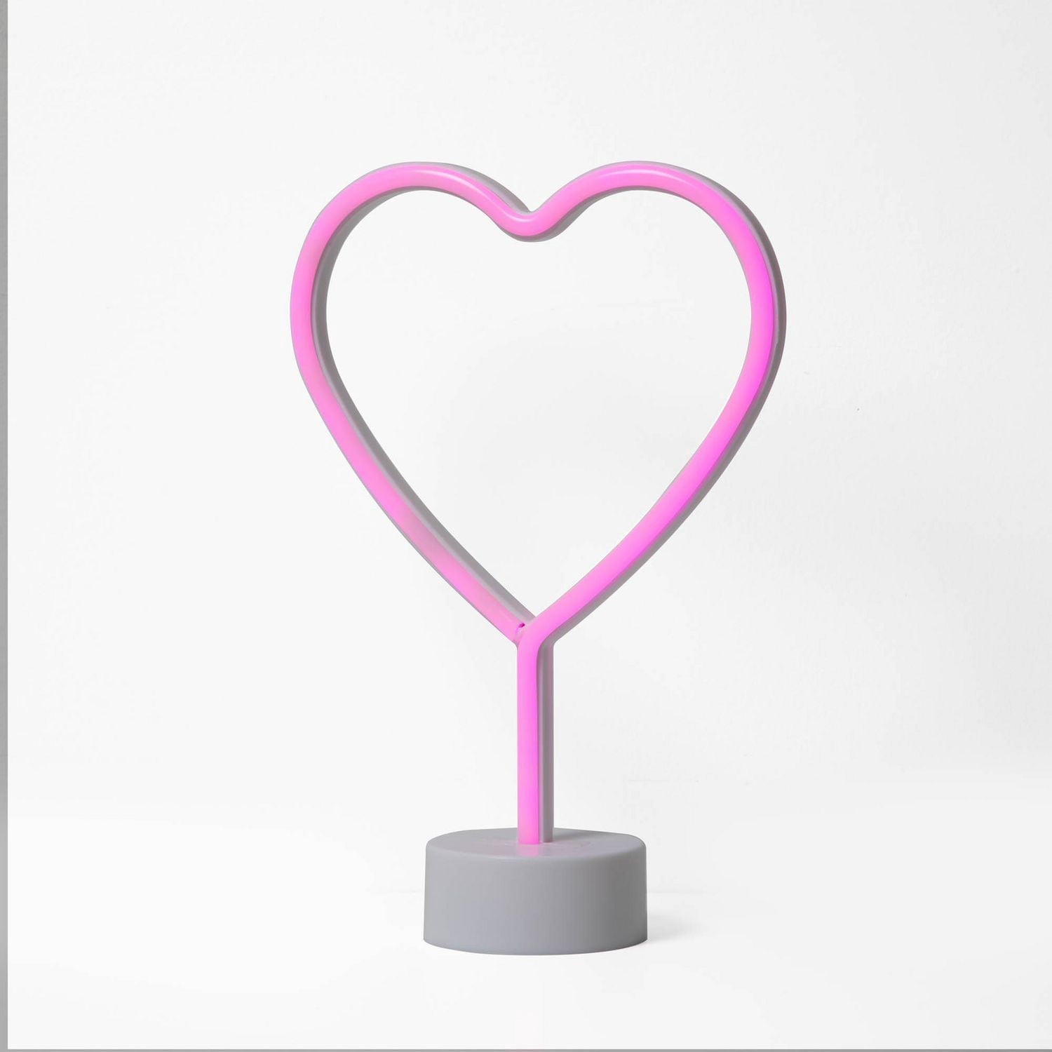 Merkury Innovations – Néon LED en forme de cœur de 12 pouces, LED roses (Lot de 1)