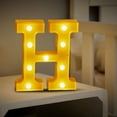 thumbnail image 1 of EGNMCR LED Letter Lights Sign Light Up For Home Party Wedding Decoration Light Up Letters Alphabet Letter Sign Battery Powered For Christmas Birthday Party Decoration warning light, 1 of 4