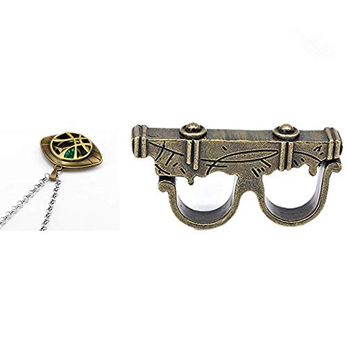 KIllerbody Sling Ring Cosplay Accessories Sling Ring Prop With Dr Strange necklace By HUAWELL