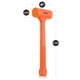 thumbnail image 3 of Dead Blow Hammer Neiko 02847A, 1 kg, naranja neón, moldeado en una sola pieza, 3 of 7