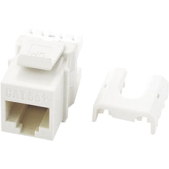 Legrand - On-Q WP3475WH Cat5e RJ45 Quick Connect Keystone Insert with 110 Punch-Down, White