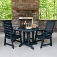 thumbnail image 2 of Highwood's 36" Round 3-pc Weatherly Dining Set - Dining Height, Outdoor, Eco-friendly, Synthetic Wood, 2 of 9