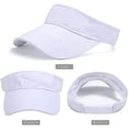 thumbnail image 3 of Gorra blanca ajustable con visera para el sol, visera de Golf Unisex, gorra con protección solar para tenis, gorra deportiva para mujer, ciclismo, pesca, correr y hombre, 3 of 5