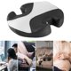 thumbnail image 1 of Cojín de espuma viscoelástica para asiento, funda lavable antideslizante, cojín de asiento, almohada ortopédica para oficina, vértebras, silla de rued NegroGrisColorblock Yinane Cojín del asiento, 1 of 8