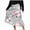 Gray, variant on Summer Skirts for Women Elegant High Waist Wrap Skirt Boho Floral Print Vacation Style Soft Lightweight Midi Skirt