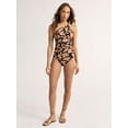 thumbnail image 2 of Sofia by Sofia Vergara Women's and Women's Plus One Shoulder Keyhole One Piece Swimsuit, Sizes XS-3X, 2 of 5