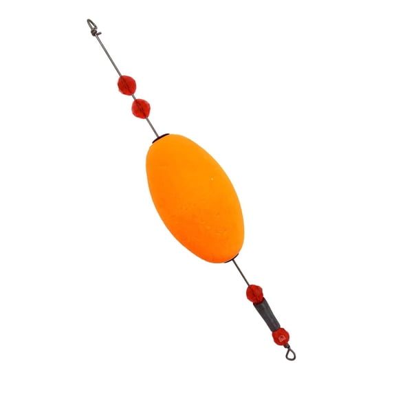 Oval Orange 2.5 inch Weighted Sliding Cork Fishing Float - Freespool Gear (3 pack)