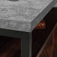 thumbnail image 5 of Sauder Market Commons Single Pedestal Desk, Rich Walnut Finish, 5 of 10