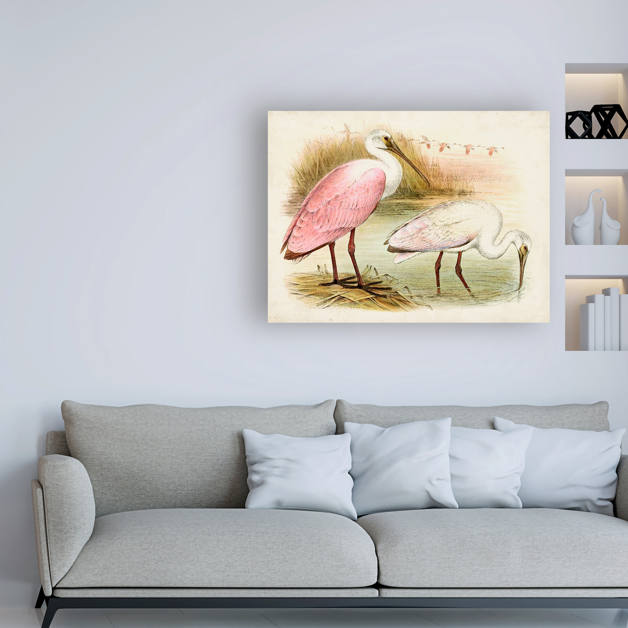 Trademark Fine Art 'Roseate Spoonbills I' Canvas Art by Unknown