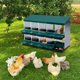 thumbnail image 2 of Green chicken nesting box con lockable lid, 10 compartments para easy egg collection y protection, no legs, 2 of 5