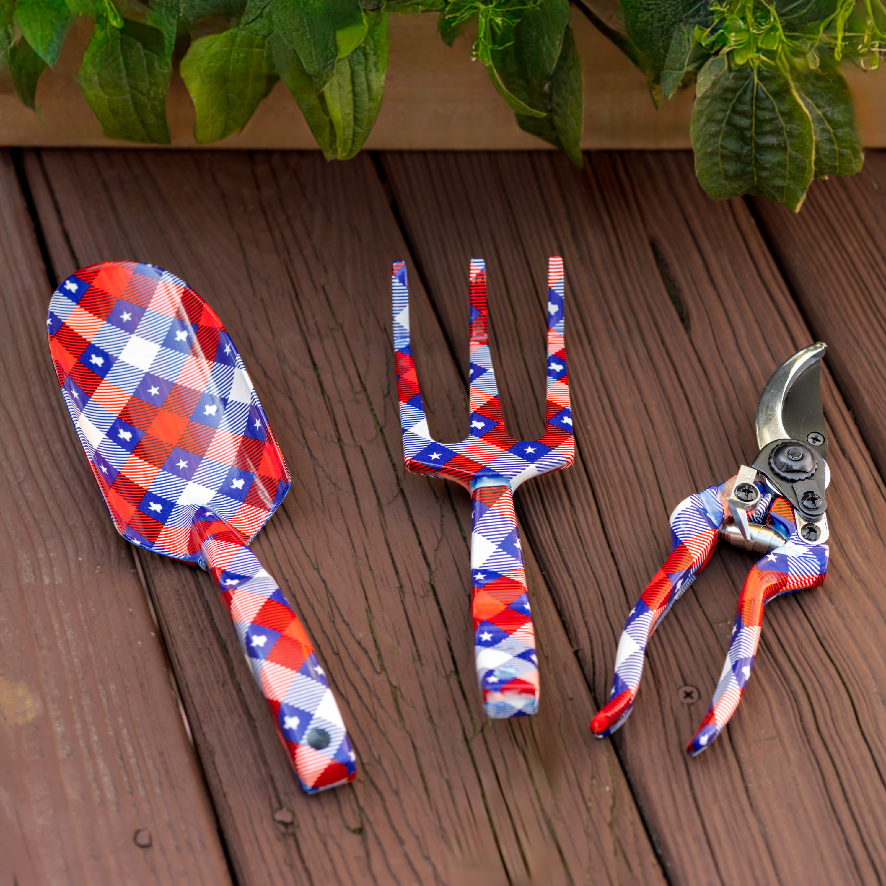Expert Gardener, Metal, Texas Themed, 3-Piece Garden Hand Tool Set