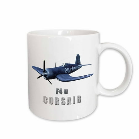 

3dRose Corsair Aircraft Ceramic Mug 15-ounce