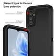 thumbnail image 3 of I-HONVA For Samsung Galaxy A14 Case,3-Layer Military Grade Drop Protection Anti-Slip Bumper Rugged Shockproof Dustproof Protection 6.6 inch Phone Case,Full Black, 3 of 7