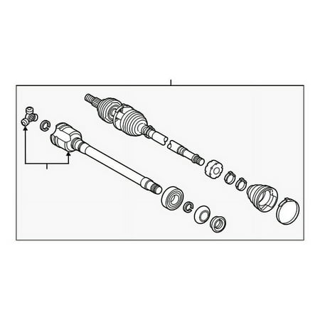 Genuine OE Toyota Axle Assembly - 43420-06812