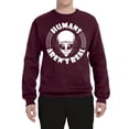thumbnail image 2 of Wild Bobby Humans Aren't Real Unisex Crewneck Sweatshirt, 2 of 6