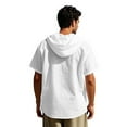 thumbnail image 5 of Yiaimeir Men's Linen Quick-Dry Hoodie Shirts Summer Casual Loose Breathable Button-Down Short Sleeve Hoodies，Size M-3XL, 5 of 5