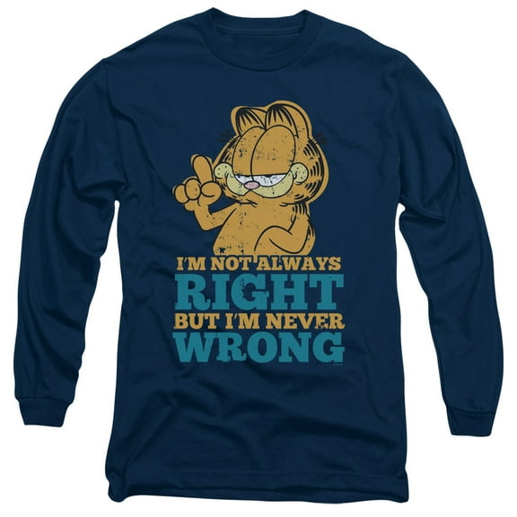 Garfield - Never Wrong - Long Sleeve Shirt - XXX-Large