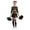 Gold&Black, variant on Kids Girls Cheer Leader Costumes Sparkly Mesh Long Sleeve Cheer Leader Dance Dress Outfits Blue Green&Black 6