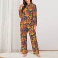 thumbnail image 2 of Sigee Vintage Abstract Maple Leaf Art for Women’s Pajama Sets Long-Sleeved Pjs Sets for Women 2 piece Sleepwear-Medium, 2 of 7