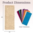 thumbnail image 2 of Somerset Home 58x24-Inch Non-Slip Shag Memory Foam Bath Mat (Ivory/1-Piece), 2 of 6