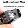 thumbnail image 4 of DIN Rail Single Port 2.5 Gigabit PoE Injector 802.3af/At/Bt Negotiation Up to 90W Output PoE++ for PTZ IP Camera,1 * DIN Rail Single Port 2.5 Gigabit PoE Injector, 4 of 7