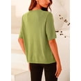 thumbnail image 2 of Suéter PRETTYGARDEN Verde Aguacate con Botones Talle Grande, 2 of 8