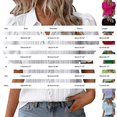 thumbnail image 3 of Helii Women's Top Plus Size Puff Sleeve Blouse Hollow V-Neck Lace Summer Top Casual Evening Daily Wear, 3 of 8