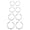 Silvery, variant on 4 Pairs Titanium Hoop Earrings for Sensitive Ears Hypoallergenic Pure Titanium Earrings for Women Men G23 Lightweight Small Huggie Hoop Earrings Set 12MM 15MM 20MM 25MM