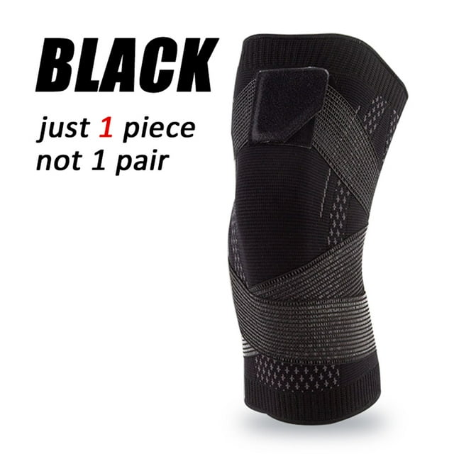 1 PCS Genouillères de Compression Sportive Manchon de Soutien Protecteur Genouillère Élastique Support à Ressort Volleyball Course Coussin en Silicone