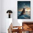 thumbnail image 5 of Hudo Dog Christmas Canvas Wall Art, Shiba Inu Dog Wall Art Prints Dogs Hanging Wall Pictures Decoration for Holiday Living Room Bedroom Bathroom, 5 of 5