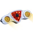 thumbnail image 3 of Luz trasera de bicicleta recargable por USB 6 modos impermeable 9SMD 2LED ( ) rojo amarillo, 3 of 4