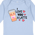 thumbnail image 4 of Inktastic I Love You a Latte with Coffee Cup Boys or Girls Long Sleeve Baby Bodysuit, 4 of 5