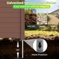 thumbnail image 6 of Costway 2 Pack 48" x 38" Air Conditioner Fence Screen Panel Kit with 3 Ground Stakes Brown, 6 of 9