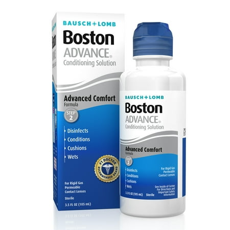 Boston ADVANCE Conditioning Contact Lens Solution and Cleaner for Rigid Gas Permeable Lenses, 3.5 fl oz
