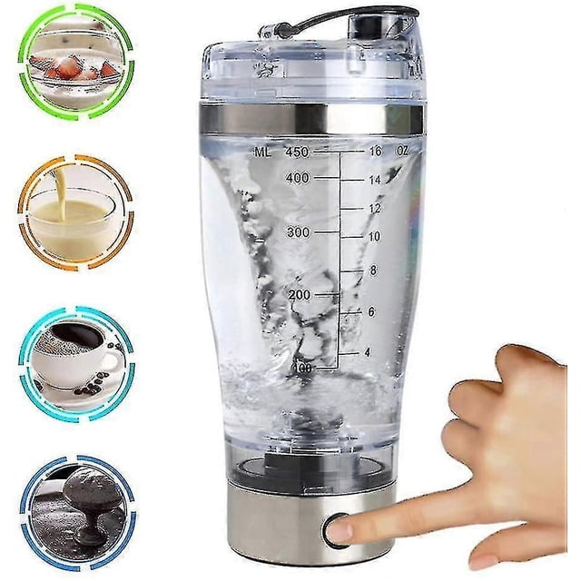 Electric Shaker Bottle, 450ml Electric Protein Shaker, Mixer Protein Shaker, Shaker Bottles For Protein Mixes, Battery Powered Best Gift