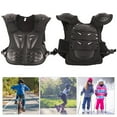 thumbnail image 3 of Enfants Équitation Poitrine Dos Protecteur Patinage Réfléchissant Gilet de Protection Vestes Réglablesnoir S, 3 of 14