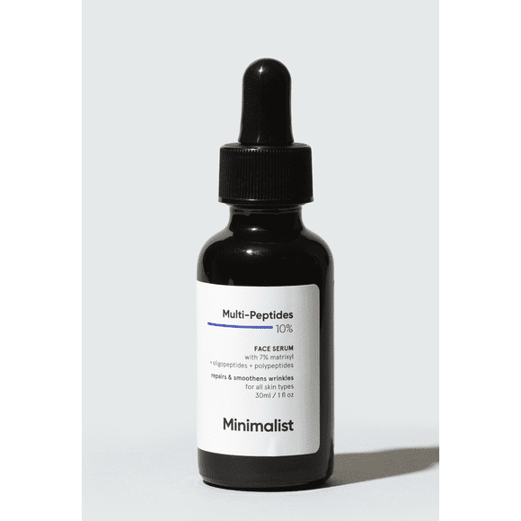 Minimalist Multi Peptide Night Face Serum for Ageless Younger Skin, 30 ml