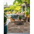 thumbnail image 6 of Unique Loom Outdoor Botanical Collection Area Rug - Fern (7' 10" Square Beige/Light Brown), 6 of 9