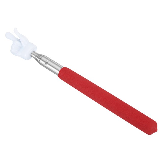 Unique Bargains Bâton Pointeur Télescopique pour Enseignants, 1 Pce Pointeur de Main et de Doigt pour Salle de Classe, Rouge